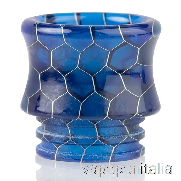 Penna Vape 810 Punta A Goccia In Resina Con Pelle Di Serpente Corona Blu